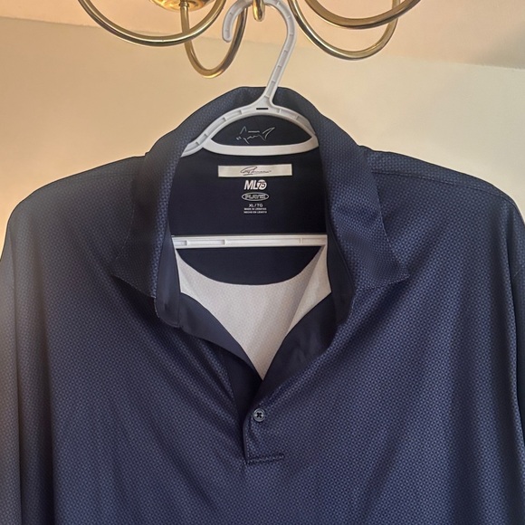 Greg Norman Collection Dark Blue Short-sleeve Polo Large - Picture 3 of 8